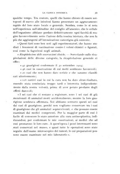 La clinica ostetrica rivista di ostetricia, ginecologia e pediatria. - A. 1, n. 1 (1899)-a. 40, n. 12 (dic. 1938)