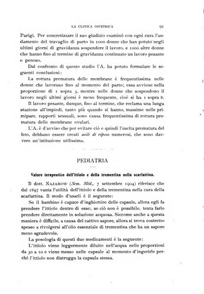 La clinica ostetrica rivista di ostetricia, ginecologia e pediatria. - A. 1, n. 1 (1899)-a. 40, n. 12 (dic. 1938)