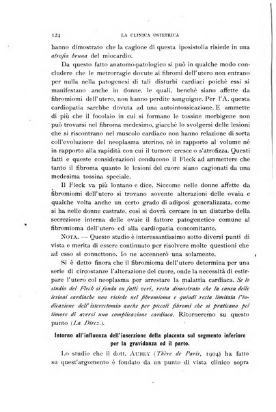 La clinica ostetrica rivista di ostetricia, ginecologia e pediatria. - A. 1, n. 1 (1899)-a. 40, n. 12 (dic. 1938)