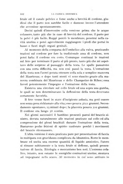 La clinica ostetrica rivista di ostetricia, ginecologia e pediatria. - A. 1, n. 1 (1899)-a. 40, n. 12 (dic. 1938)