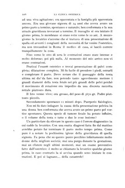 La clinica ostetrica rivista di ostetricia, ginecologia e pediatria. - A. 1, n. 1 (1899)-a. 40, n. 12 (dic. 1938)