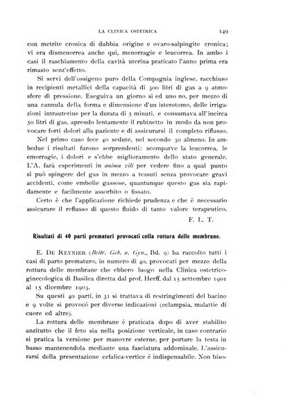 La clinica ostetrica rivista di ostetricia, ginecologia e pediatria. - A. 1, n. 1 (1899)-a. 40, n. 12 (dic. 1938)