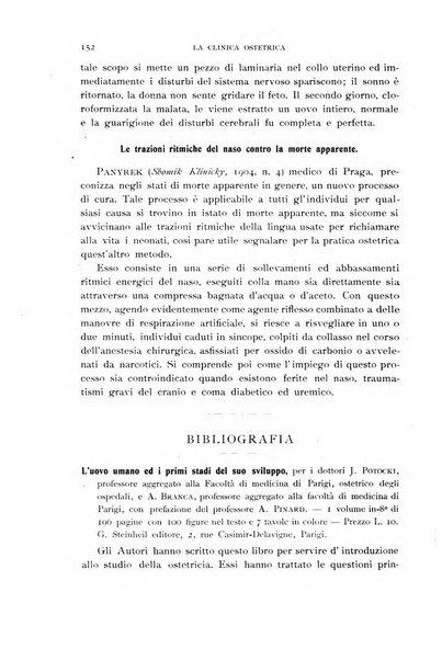 La clinica ostetrica rivista di ostetricia, ginecologia e pediatria. - A. 1, n. 1 (1899)-a. 40, n. 12 (dic. 1938)