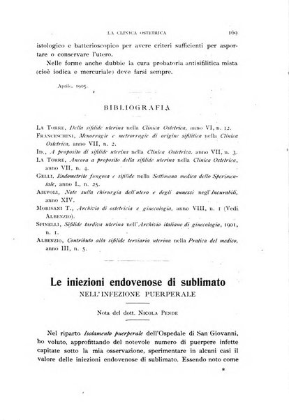 La clinica ostetrica rivista di ostetricia, ginecologia e pediatria. - A. 1, n. 1 (1899)-a. 40, n. 12 (dic. 1938)