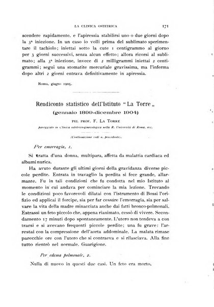 La clinica ostetrica rivista di ostetricia, ginecologia e pediatria. - A. 1, n. 1 (1899)-a. 40, n. 12 (dic. 1938)