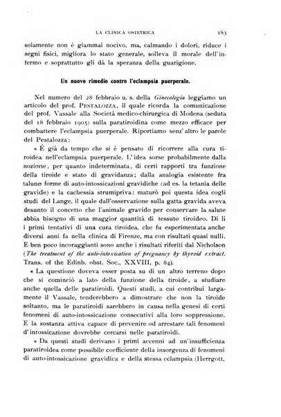 La clinica ostetrica rivista di ostetricia, ginecologia e pediatria. - A. 1, n. 1 (1899)-a. 40, n. 12 (dic. 1938)