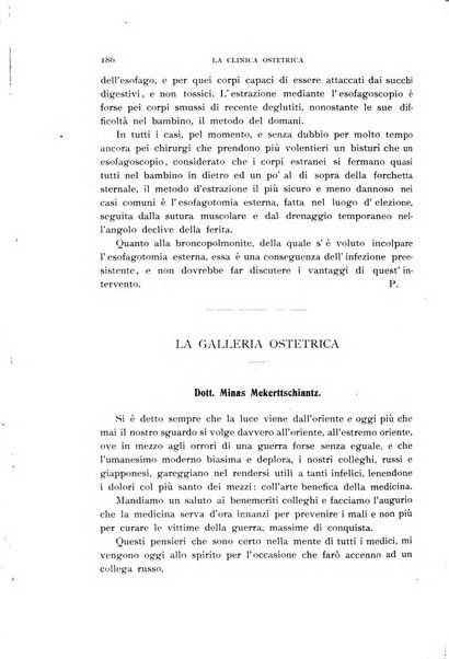 La clinica ostetrica rivista di ostetricia, ginecologia e pediatria. - A. 1, n. 1 (1899)-a. 40, n. 12 (dic. 1938)