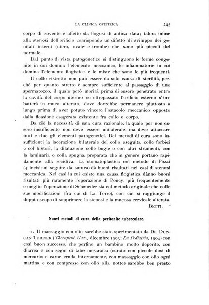 La clinica ostetrica rivista di ostetricia, ginecologia e pediatria. - A. 1, n. 1 (1899)-a. 40, n. 12 (dic. 1938)