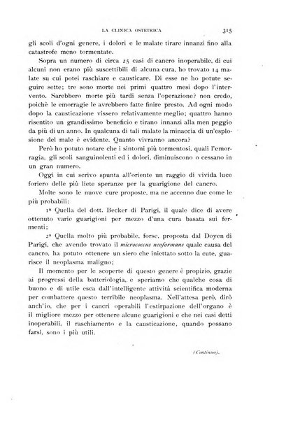 La clinica ostetrica rivista di ostetricia, ginecologia e pediatria. - A. 1, n. 1 (1899)-a. 40, n. 12 (dic. 1938)