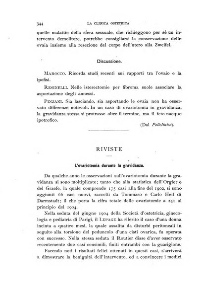 La clinica ostetrica rivista di ostetricia, ginecologia e pediatria. - A. 1, n. 1 (1899)-a. 40, n. 12 (dic. 1938)