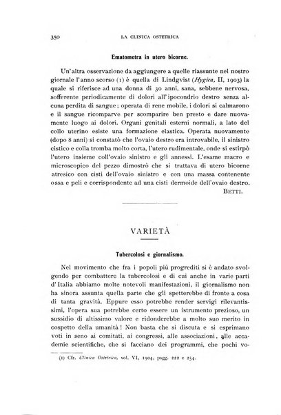 La clinica ostetrica rivista di ostetricia, ginecologia e pediatria. - A. 1, n. 1 (1899)-a. 40, n. 12 (dic. 1938)