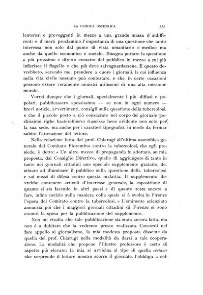 La clinica ostetrica rivista di ostetricia, ginecologia e pediatria. - A. 1, n. 1 (1899)-a. 40, n. 12 (dic. 1938)