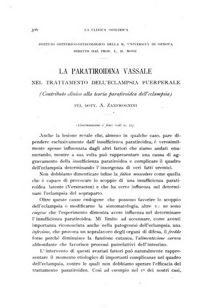 La clinica ostetrica rivista di ostetricia, ginecologia e pediatria. - A. 1, n. 1 (1899)-a. 40, n. 12 (dic. 1938)