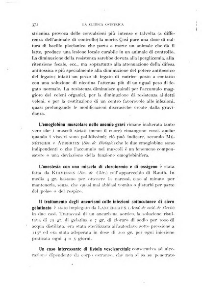 La clinica ostetrica rivista di ostetricia, ginecologia e pediatria. - A. 1, n. 1 (1899)-a. 40, n. 12 (dic. 1938)