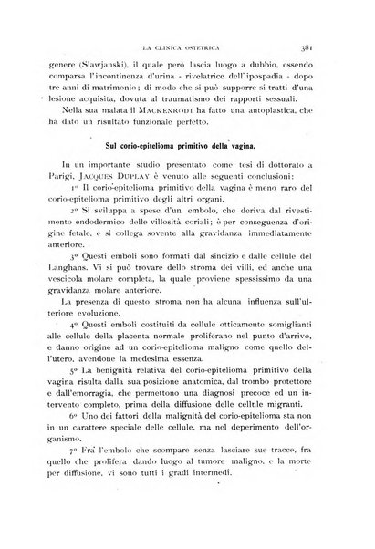 La clinica ostetrica rivista di ostetricia, ginecologia e pediatria. - A. 1, n. 1 (1899)-a. 40, n. 12 (dic. 1938)