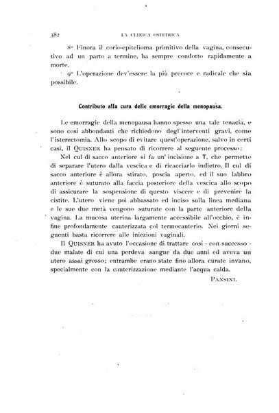 La clinica ostetrica rivista di ostetricia, ginecologia e pediatria. - A. 1, n. 1 (1899)-a. 40, n. 12 (dic. 1938)