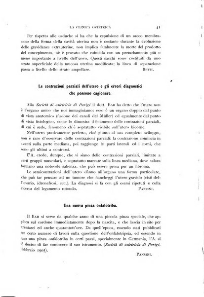 La clinica ostetrica rivista di ostetricia, ginecologia e pediatria. - A. 1, n. 1 (1899)-a. 40, n. 12 (dic. 1938)