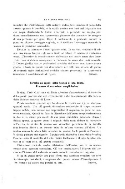 La clinica ostetrica rivista di ostetricia, ginecologia e pediatria. - A. 1, n. 1 (1899)-a. 40, n. 12 (dic. 1938)