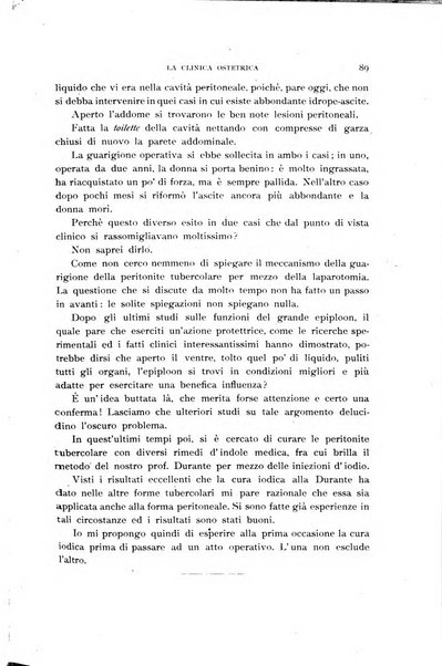 La clinica ostetrica rivista di ostetricia, ginecologia e pediatria. - A. 1, n. 1 (1899)-a. 40, n. 12 (dic. 1938)