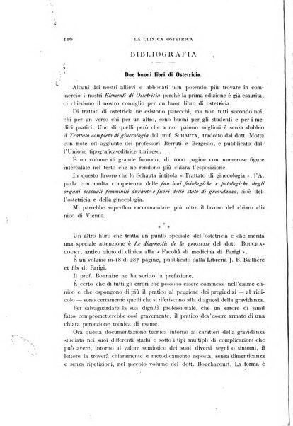 La clinica ostetrica rivista di ostetricia, ginecologia e pediatria. - A. 1, n. 1 (1899)-a. 40, n. 12 (dic. 1938)