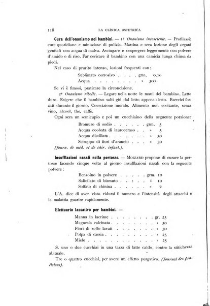 La clinica ostetrica rivista di ostetricia, ginecologia e pediatria. - A. 1, n. 1 (1899)-a. 40, n. 12 (dic. 1938)