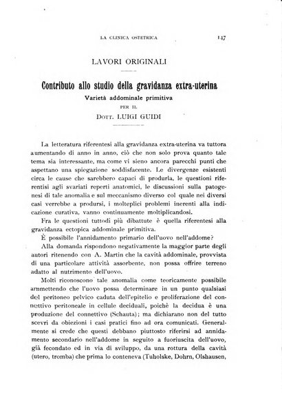 La clinica ostetrica rivista di ostetricia, ginecologia e pediatria. - A. 1, n. 1 (1899)-a. 40, n. 12 (dic. 1938)