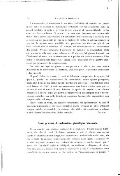 La clinica ostetrica rivista di ostetricia, ginecologia e pediatria. - A. 1, n. 1 (1899)-a. 40, n. 12 (dic. 1938)