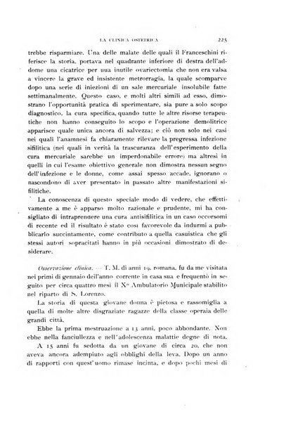 La clinica ostetrica rivista di ostetricia, ginecologia e pediatria. - A. 1, n. 1 (1899)-a. 40, n. 12 (dic. 1938)