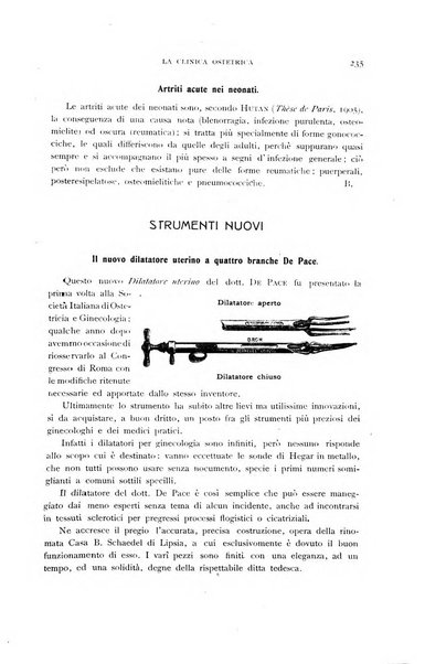 La clinica ostetrica rivista di ostetricia, ginecologia e pediatria. - A. 1, n. 1 (1899)-a. 40, n. 12 (dic. 1938)