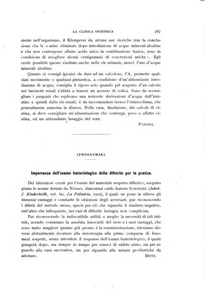 La clinica ostetrica rivista di ostetricia, ginecologia e pediatria. - A. 1, n. 1 (1899)-a. 40, n. 12 (dic. 1938)