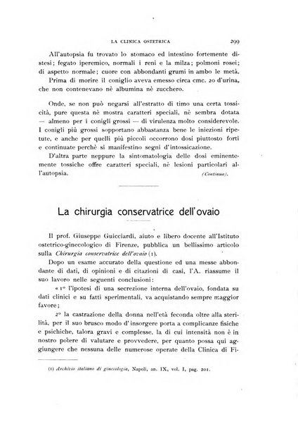 La clinica ostetrica rivista di ostetricia, ginecologia e pediatria. - A. 1, n. 1 (1899)-a. 40, n. 12 (dic. 1938)