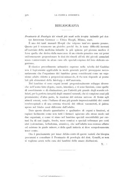 La clinica ostetrica rivista di ostetricia, ginecologia e pediatria. - A. 1, n. 1 (1899)-a. 40, n. 12 (dic. 1938)