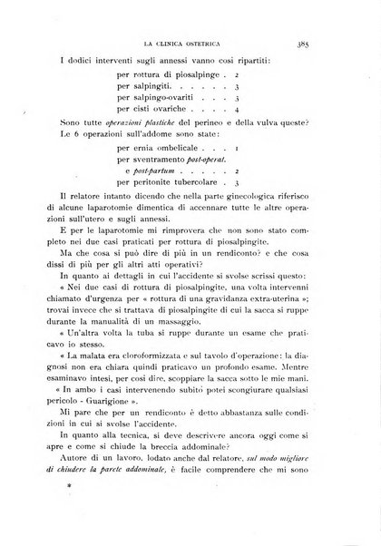 La clinica ostetrica rivista di ostetricia, ginecologia e pediatria. - A. 1, n. 1 (1899)-a. 40, n. 12 (dic. 1938)