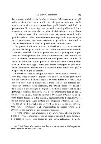 La clinica ostetrica rivista di ostetricia, ginecologia e pediatria. - A. 1, n. 1 (1899)-a. 40, n. 12 (dic. 1938)