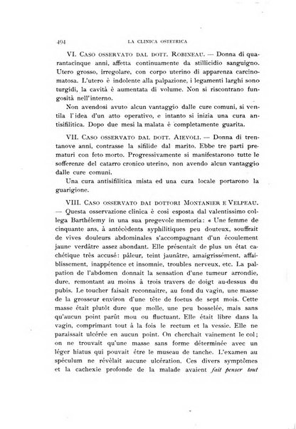 La clinica ostetrica rivista di ostetricia, ginecologia e pediatria. - A. 1, n. 1 (1899)-a. 40, n. 12 (dic. 1938)