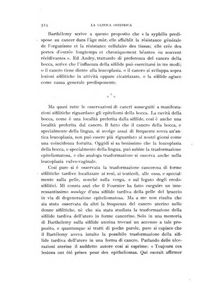 La clinica ostetrica rivista di ostetricia, ginecologia e pediatria. - A. 1, n. 1 (1899)-a. 40, n. 12 (dic. 1938)