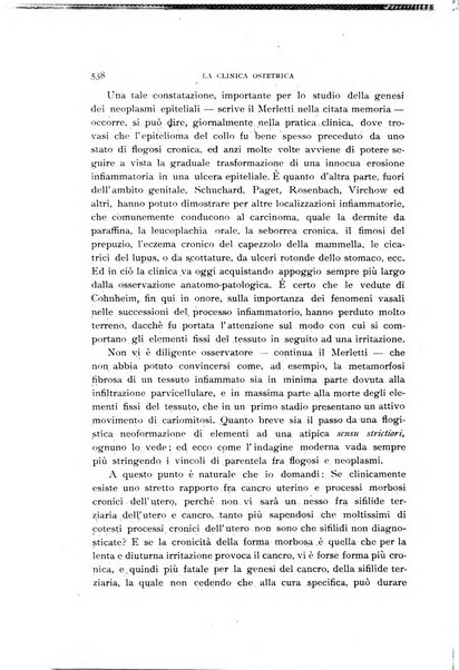 La clinica ostetrica rivista di ostetricia, ginecologia e pediatria. - A. 1, n. 1 (1899)-a. 40, n. 12 (dic. 1938)