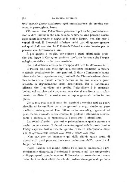 La clinica ostetrica rivista di ostetricia, ginecologia e pediatria. - A. 1, n. 1 (1899)-a. 40, n. 12 (dic. 1938)