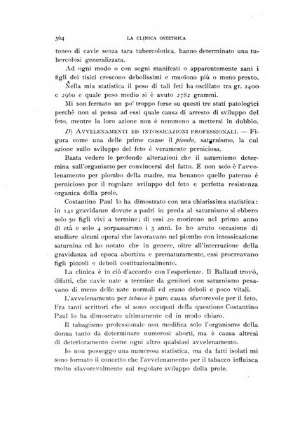 La clinica ostetrica rivista di ostetricia, ginecologia e pediatria. - A. 1, n. 1 (1899)-a. 40, n. 12 (dic. 1938)