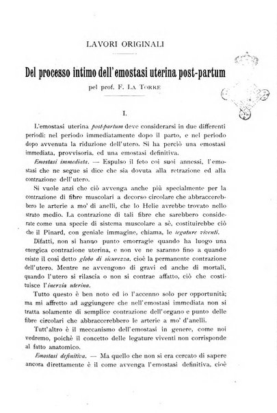 La clinica ostetrica rivista di ostetricia, ginecologia e pediatria. - A. 1, n. 1 (1899)-a. 40, n. 12 (dic. 1938)