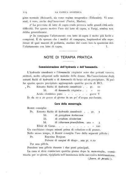 La clinica ostetrica rivista di ostetricia, ginecologia e pediatria. - A. 1, n. 1 (1899)-a. 40, n. 12 (dic. 1938)