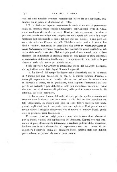 La clinica ostetrica rivista di ostetricia, ginecologia e pediatria. - A. 1, n. 1 (1899)-a. 40, n. 12 (dic. 1938)