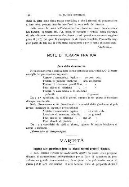 La clinica ostetrica rivista di ostetricia, ginecologia e pediatria. - A. 1, n. 1 (1899)-a. 40, n. 12 (dic. 1938)