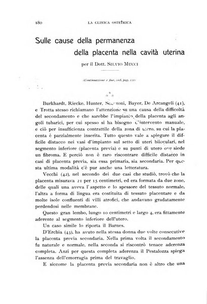 La clinica ostetrica rivista di ostetricia, ginecologia e pediatria. - A. 1, n. 1 (1899)-a. 40, n. 12 (dic. 1938)