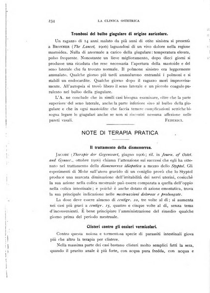 La clinica ostetrica rivista di ostetricia, ginecologia e pediatria. - A. 1, n. 1 (1899)-a. 40, n. 12 (dic. 1938)