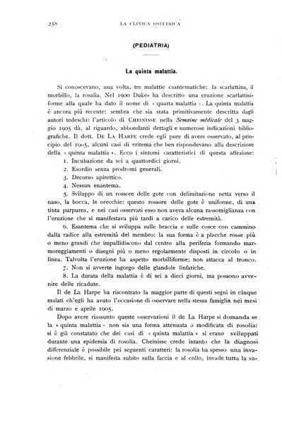 La clinica ostetrica rivista di ostetricia, ginecologia e pediatria. - A. 1, n. 1 (1899)-a. 40, n. 12 (dic. 1938)