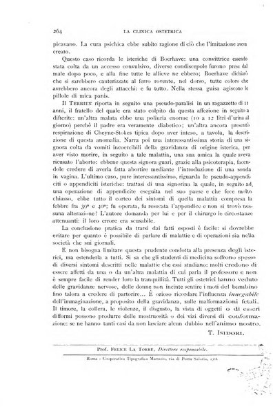 La clinica ostetrica rivista di ostetricia, ginecologia e pediatria. - A. 1, n. 1 (1899)-a. 40, n. 12 (dic. 1938)