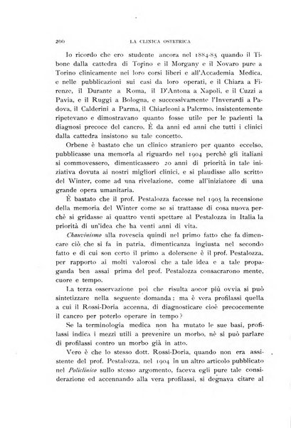 La clinica ostetrica rivista di ostetricia, ginecologia e pediatria. - A. 1, n. 1 (1899)-a. 40, n. 12 (dic. 1938)