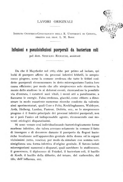 La clinica ostetrica rivista di ostetricia, ginecologia e pediatria. - A. 1, n. 1 (1899)-a. 40, n. 12 (dic. 1938)