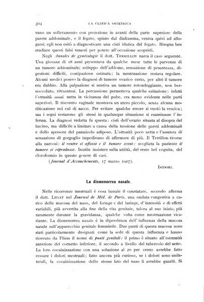 La clinica ostetrica rivista di ostetricia, ginecologia e pediatria. - A. 1, n. 1 (1899)-a. 40, n. 12 (dic. 1938)